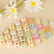 Wholesale 10pcs pack Acrylic Cartoon Printing Colorful Square Beads Supply