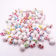 Wholesale 100pcs  8*10 Colorful Skull Head Acrylic Beads Online now