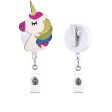 Wholesale 10PCS ABS Glitter Unicorn Telescoping Keychain on Sale