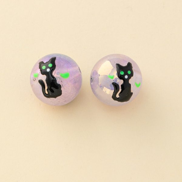 Wholesale 100pcs Mermaid Starry Drip Oil Painted Beads Cheap