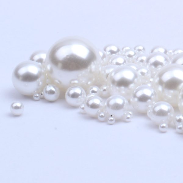 Wholesale 1.5-18mm Simulation Highlight Non-porous Pearl ABS Scatter Beads Online now