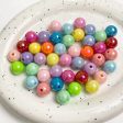 Wholesale 30pcs pack Acrylic ab Plated Color Round Beads Fashion