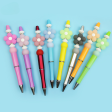 Wholesale 10pcs packDIY Handmade Luminous Flower Silicone Bead Bead Pen Cheap