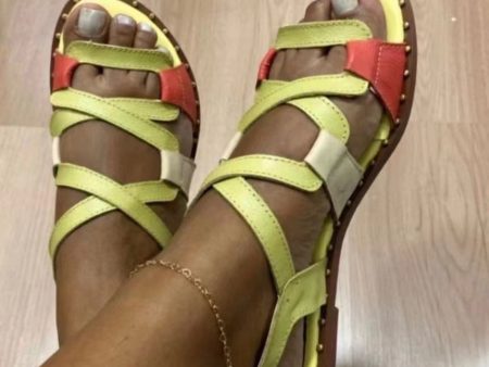 Wholesale PU Flat Sandals For Sale