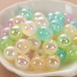 Wholesale 200pcs Starry Sky Color Shellfish Mermaid Straight Hole ABS Color Beads Cheap