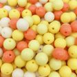 Wholesale 30pcs pack Acrylic Macaron Solid Color Round Beads on Sale