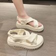 Wholesale PU Cross Strap Platform Sandals For Cheap