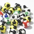 Wholesale 12mm Mixed Color White Soccer Acrylic Baseball Beads Cheap