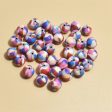 Wholesale 100pcs pack 8mm soft pottery pattern mixed style mixed color Beads Supply