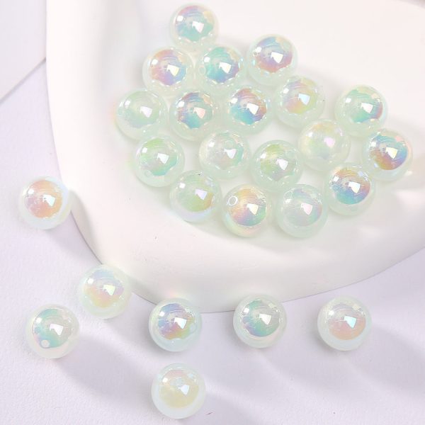 Wholesale 10pcs pack Acrylic Mapei Luminous Mermaid Beads Discount