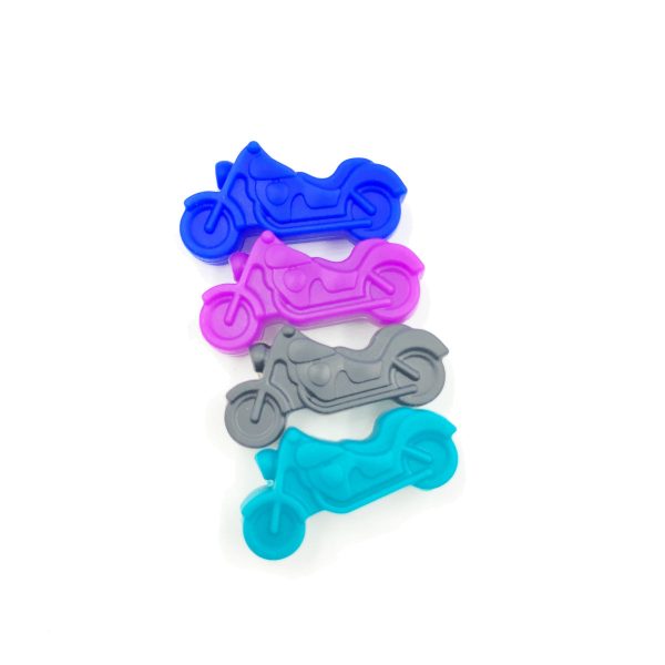 Wholesale 100pcs Silicone Motorcycle Teether Beads Hot on Sale