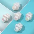 Wholesale 10pcs pack Bright Surface Solid Color Plated Cloud Horizontal Hole Acrylic Beads Online Hot Sale