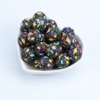 Wholesale 30pcs 15mm Water Transfer Silicone Leopard Beads Online now