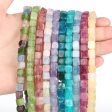 Wholesale 43pcs 8mm cube jade stone loose Beads Online now