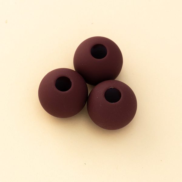 Wholesale 100pcs pack ABS Matte Round String Beads Fashion