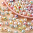 Wholesale 10pcs pack 10mm Imitation Pearl Creative Drip Oil Hand Painted Beads Online