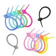 Wholesale 20pcs DIY Colorful Silicone Cable Tie Key Chain Supply