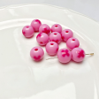 Wholesale 10pcs Acrylic Plus Size Glossy Color Round Skewer Beads For Discount