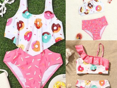 Wholesale Baby One-Piece Donut Backless Multicolor Split Swimwear Hot on Sale