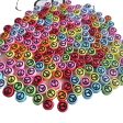 Wholesale 100pcs pack 4*7mm Acrylic Colorful Peace Sign Beads Cheap