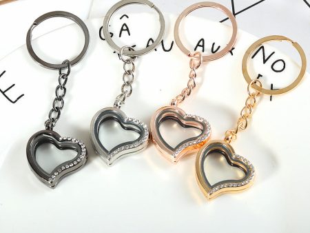 Wholesale Zinc Alloy Flip Cover Can Put Photo Keychain Online now