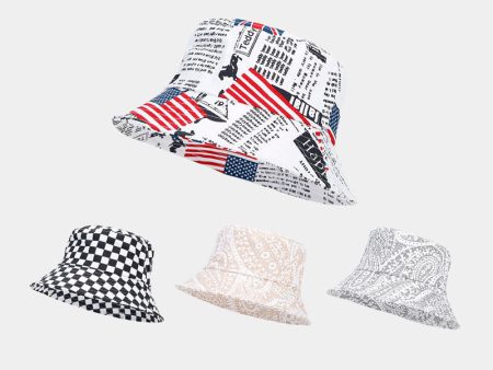 Wholesale Canvas Flag Print Pattern Bucket Hat Hot on Sale