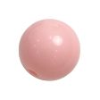 Wholesale 10pcs pack Creamy Straight Hole Solid Color Round Beads For Discount