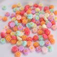 Wholesale 2pcs 10mm Stereo Resin Flower Daisy Beads Supply