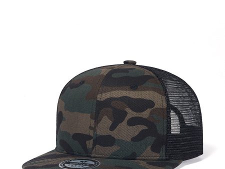 Wholesale Summer Camouflage Army Green Cotton Baseball Cap on Sale