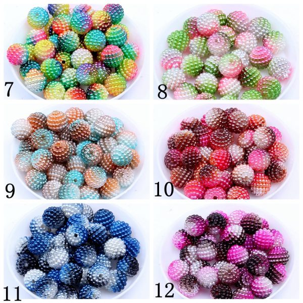 Wholesale 200pcs 10 12mm Gradient Bayberry Beads Discount