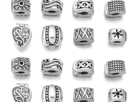 Wholesale 10pcs pack Antique Silver Bracelet Non-slip Positioning Clip Buckle Beads Online Hot Sale