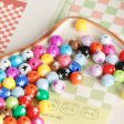 Wholesale 30pcs Cute Children s Fun Series Solid Color Macaron Color Star Round Beads Online