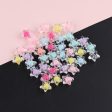 Wholesale 100pcs Transparent Acrylic Plum Blossom Star Butterfly Variety String Beads Online Sale