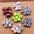 Wholesale 10pcs Resin Basketball Rugby Soccer Big Hole Beads Online Hot Sale