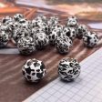 Wholesale 10pcs 16mm printed milk cow pattern lotus wood round Beads on Sale