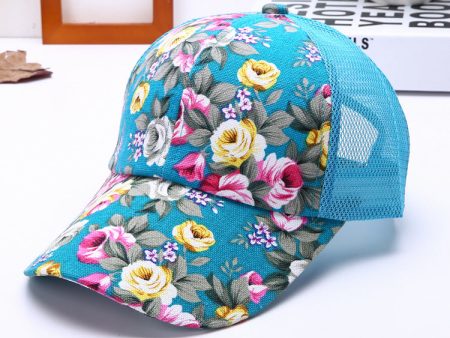 Wholesale Acrylic Fiber Boss Recommended Flower Baseball Cap Discount