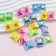 Wholesale 10pcs pack Cream UV Coated Candy Color Acrylic Rabbit Candy Beads For Discount