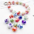 Wholesale 10pcs pack UV Plating Smudged Round Beads Discount