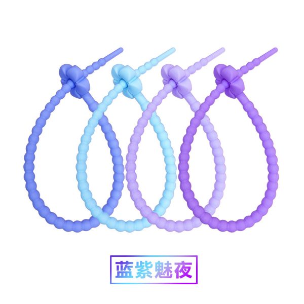 Wholesale 20pcs DIY Candy Color Small Flower Cable Tie Key Chain For Cheap