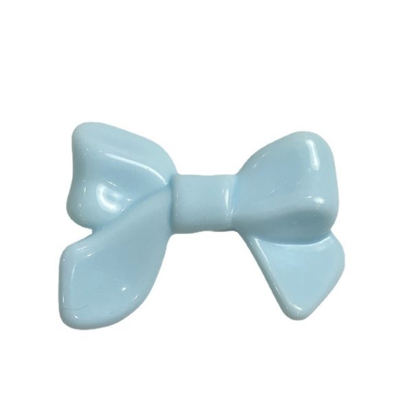 Wholesale 10pcs pack Glossy Baking Lacquer Cream Ribbon Bow Knot Straight Hole Beads Online