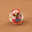 Wholesale 10pcs 24mm Petal Glass Round Beads Supply