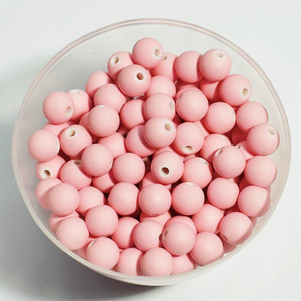 Wholesale 1800pcs pack Frosted 12mm Acrylic Flower Beads Online Sale