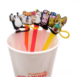 Wholesale 10PCS Cartoon Beverage Silicone Straw Tube Cap For Discount