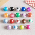 Wholesale 30pcs Cute Children s Fun Series Solid Color Macaron Color Star Round Beads Online