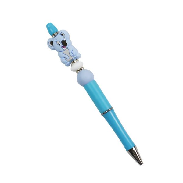 Wholesale 10PCS DIY Handmade Cartoon Koala Silicone Bead Pen For Discount