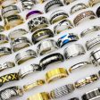 Wholesale 20PCS Stainless Steel Random Men and Women Style Rings Online Hot Sale