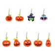 Wholesale 20pcs PVC Soft Rubber Halloween Cartoon Pumpkin Skull Ghost Witch Keychains Online Hot Sale