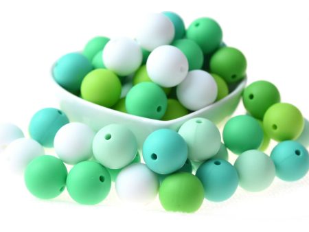 Wholesale 200PCS 12MM Molar Silicone Round Beads Fashion