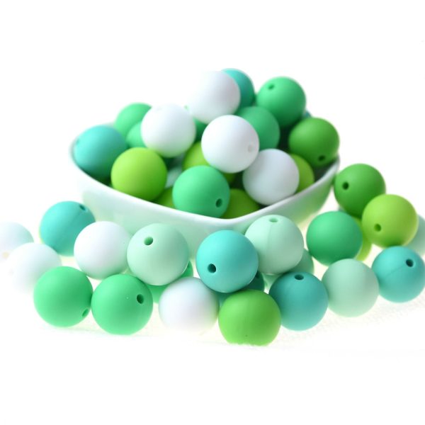 Wholesale 200PCS 12MM Molar Silicone Round Beads Fashion