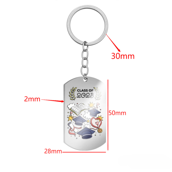 Wholesale 2023 Couple Graduation Season Stainless Steel Keychain Cheap